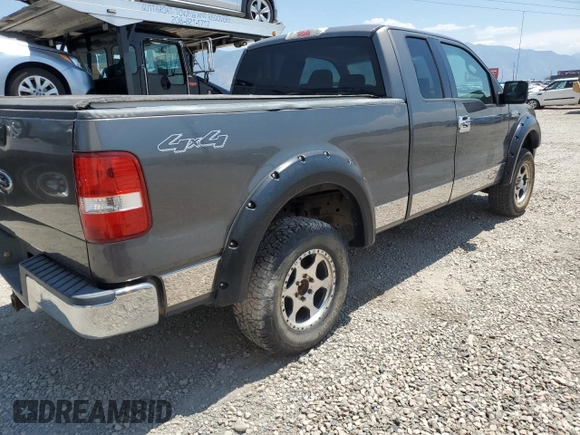 2005 Ford F-150 XLT with VIN 1FTPX14545FA18141, listed as a Copart auction lot 63351605 with 214,597 mi miles and Clean title. Bid and sale history available at DreamBid. Image 3.