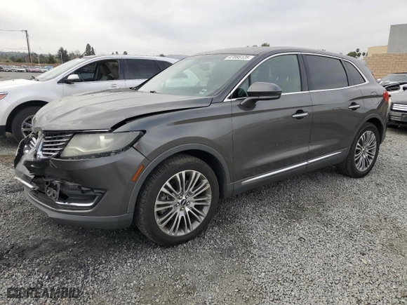 2018 Lincoln MKX Reserve with VIN 2LMPJ6LR6JBL12655, listed as a Copart auction lot 47895125 with 120,841 mi miles and Salvage Title. Bid and sale history available at carsss.com. Image 1.