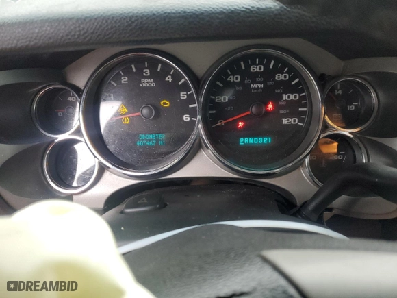 2007 Chevrolet Silverado 1500 LT w/1LT with VIN 3GCEK13M37G502558, listed as a Copart auction lot 45300455 with 407,467 mi miles and Salvage Title. Bid and sale history available at carsss.com. Image 9.