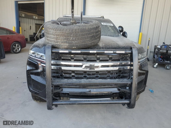 2023 Chevrolet Tahoe Commercial with VIN 1GNSCLED6PR451525, listed as a Copart auction lot 81989204 with 9,083 mi miles and Salvage Title. Bid and sale history available at carsss.com. Image 5.