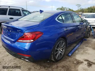 2019 Genesis G70 2.0T Advanced with VIN KMTG44LA1KU022519, listed as a Copart auction lot 72621702 with 29,673 mi miles. Bid and sale history available at carsss.com. Image 3.