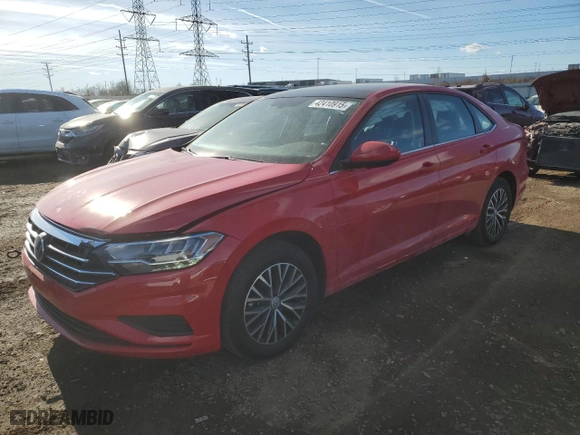 2021 Volkswagen Jetta S with VIN 3VWC57BU1MM099077, listed as a Copart auction lot 42410915 with 19,168 mi miles and Salvage Title. Bid and sale history available at carsss.com. Image 1.