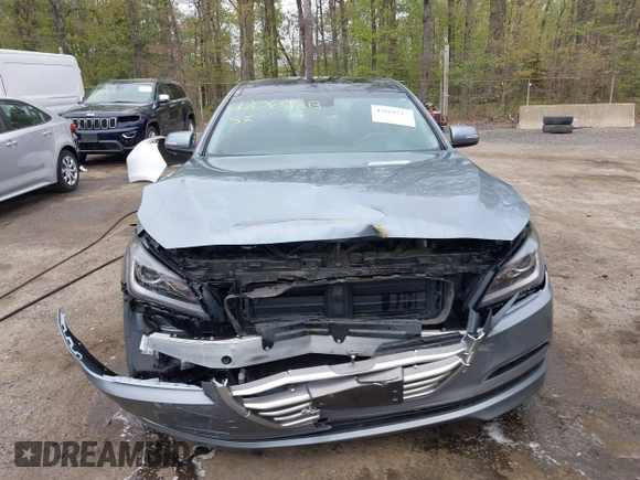 2015 Hyundai Genesis 3.8L with VIN KMHGN4JE8FU098774, listed as a IAAI auction lot 42069813 with 76,397 mi miles. Bid and sale history available at carsss.com. Image 13.