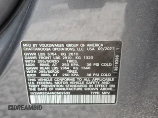 2022 Volkswagen Atlas SE with VIN 1V2WR2CA4NC502532, listed as a Copart auction lot 44407155 with 67,394 mi miles and Salvage title. Bid and sale history available at DreamBid. Image 13.