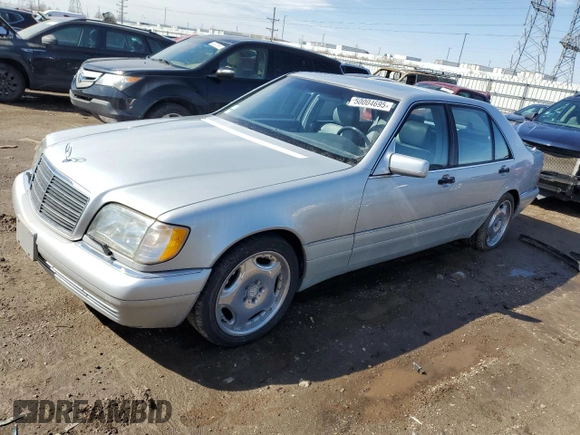 1999 Mercedes-Benz S-Class with VIN WDBGA43G8XA409278, listed as a Copart auction lot 50004695 with 113,570 mi miles and Clean Title. Bid and sale history available at carsss.com. Image 1.