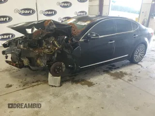 2015 Kia Cadenza Premium z VIN KNALN4D72F5181656, wystawiony jako Copart lot #58566575 z przebiegiem Nie podano mil oraz Szkoda całkowita • Salvage title. Historia ofert i sprzedaży dostępna na DreamBid. Obrazek 1.