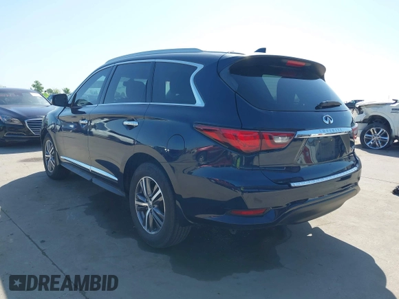 2020 Infiniti QX60 Pure with VIN 5N1DL0MN1LC506501, listed as a IAAI auction lot 41968177 with 53,128 mi miles and . Bid and sale history available at DreamBid. Image 3.