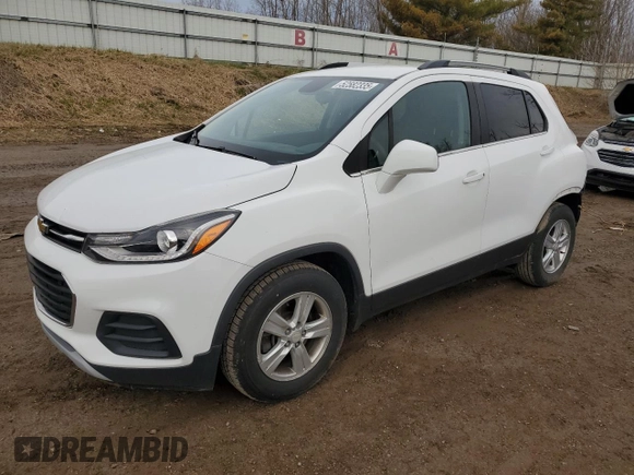 2017 Chevrolet Trax LT with VIN 3GNCJLSB7HL281603, listed as a Copart auction lot 52582335 with 92,679 mi miles and Clean Title. Bid and sale history available at carsss.com. Image 1.