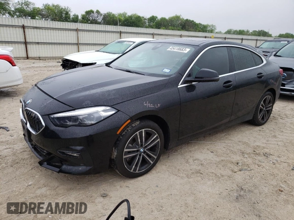 2020 BMW 2 Series 228i xDrive with VIN WBA73AK07L7F59257, listed as a Copart auction lot 45418683 with 22,050 mi miles. Bid and sale history available at carsss.com. Image 1.