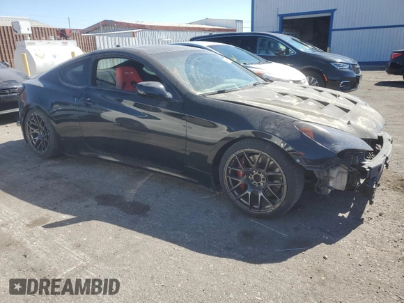 2010 Hyundai Genesis Coupe with VIN KMHHT6KD8AU035274, listed as a Copart auction lot 54966665 with 124,726 mi miles and Clean title. Bid and sale history available at DreamBid. Image 4.