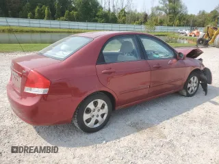 2009 Kia Spectra EX with VIN KNAFE222X95639845, listed as a Copart auction lot 71028794 with 111,377 mi miles and Salvage Title. Bid and sale history available at carsss.com. Image 3.