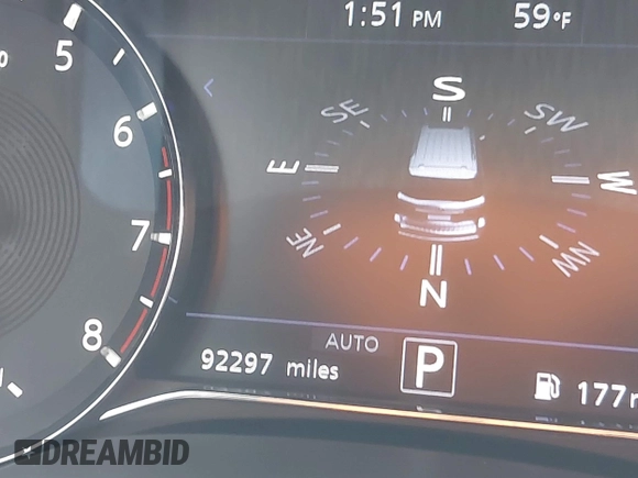 2020 Infiniti QX80 LUXE with VIN JN8AZ2NE8L9251265, listed as a IAAI auction lot 41892787 with 92,297 mi miles. Bid and sale history available at carsss.com. Image 15.