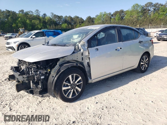 2024 Nissan Versa S with VIN 3N1CN8DV5RL908823, listed as a Copart auction lot 51475015 with 10,765 mi miles and Salvage Title. Bid and sale history available at carsss.com. Image 1.