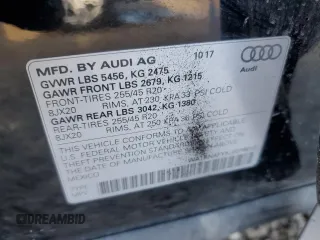2018 Audi Q5 Premium Plus with VIN WA1BNAFY5J2076813, listed as a Copart auction lot 87555425 with 0 mi miles and Salvage Title. Bid and sale history available at carsss.com. Image 13.