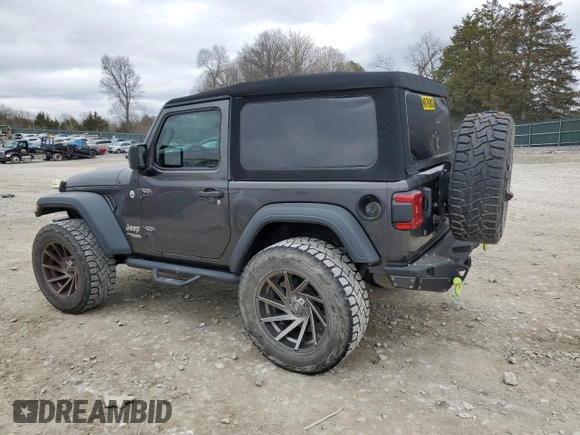 2018 Jeep Wrangler Sport S с VIN 1C4GJXAG7JW168958, выставлен на аукционе Copart как лот 41686755 с пробегом 63 247 миль миль и Списание • Salvage title. История ставок и продаж доступна на DreamBid. Изображение 2.