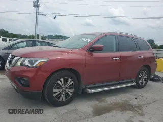 2017 Nissan Pathfinder S with VIN 5N1DR2MN4HC655180, listed as a Copart auction lot 60959125 with 111,453 mi miles and Salvage title. Bid and sale history available at DreamBid. Image 1.