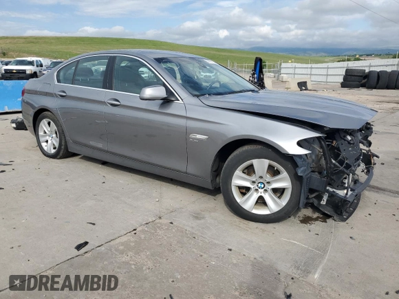 2012 BMW 5 Series 528i xDrive with VIN WBAXH5C58CDW08676, listed as a Copart auction lot 56765105 with 105,147 mi miles and Salvage title. Bid and sale history available at DreamBid. Image 4.
