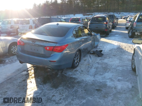 2017 Infiniti Q50 3.0t Premium with VIN JN1EV7AR0HM838534, listed as a IAAI auction lot 41625322 with 130,090 mi miles. Bid and sale history available at carsss.com. Image 4.