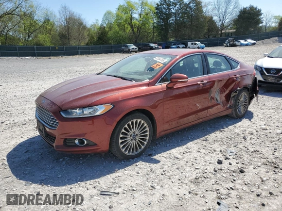 2014 Ford Fusion Titanium with VIN 3FA6P0K97ER197599, listed as a Copart auction lot 52544165 with 242,977 mi miles and Salvage Title. Bid and sale history available at carsss.com. Image 1.