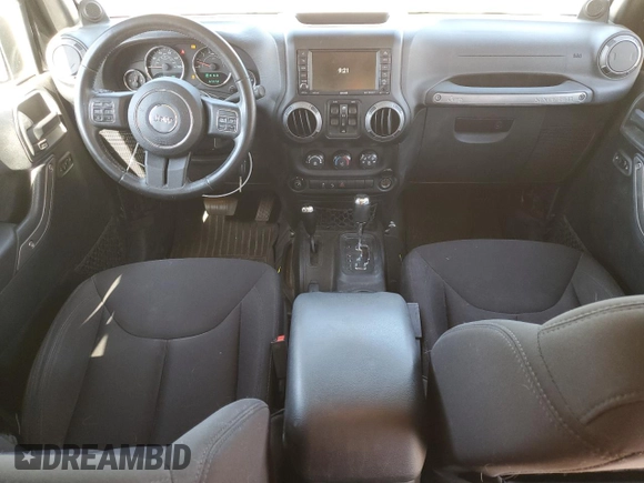 2014 Jeep Wrangler Unlimited Sport with VIN 1C4BJWDG8EL207287, listed as a Copart auction lot 49522335 with 67,472 mi miles and Salvage Title. Bid and sale history available at carsss.com. Image 8.