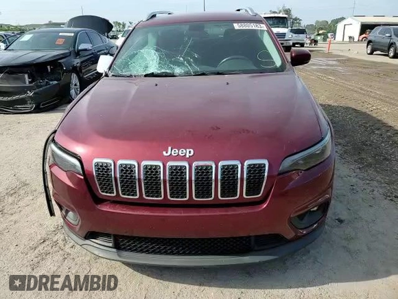2019 Jeep Cherokee Latitude Plus with VIN 1C4PJLLB6KD110234, listed as a Copart auction lot 58805183 with 34,975 mi miles and Salvage title. Bid and sale history available at DreamBid. Image 12.