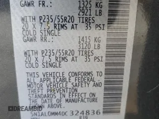 2013 Infiniti JX35 with VIN 5N1AL0MM4DC324836, listed as a Copart auction lot 63894154 with 147,593 mi miles and Salvage Title. Bid and sale history available at carsss.com. Image 14.