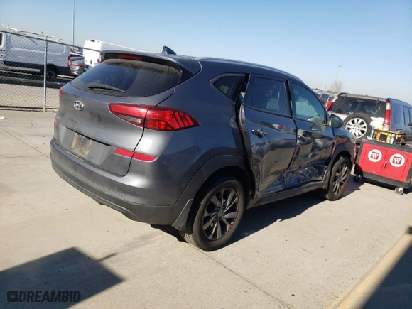 2019 Hyundai Tucson Value with VIN KM8J33A43KU043866, listed as a Copart auction lot 41990115 with 106,148 mi miles and Salvage Title. Bid and sale history available at carsss.com. Image 3.