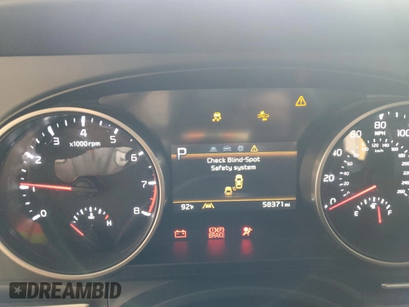 2022 Kia Carnival LXS with VIN KNDNB4H38N6171203, listed as a Copart auction lot 73063604 with 58,371 mi miles and Salvage Title. Bid and sale history available at carsss.com. Image 9.