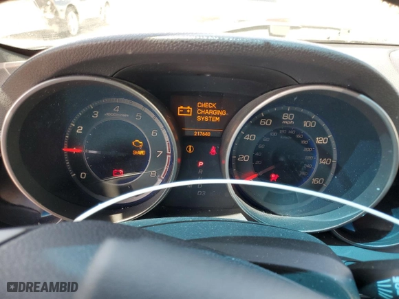 2007 Acura MDX Tech/Entertainment Pkg with VIN 2HNYD28487H504466, listed as a Copart auction lot 53504105 with 217,640 mi miles and Salvage Title. Bid and sale history available at carsss.com. Image 9.