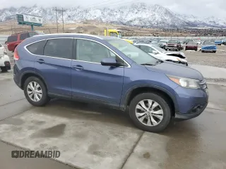 2013 Honda CR-V EX-L with VIN 2HKRM4H70DH616715, listed as a Copart auction lot 44739095 with 150,403 mi miles and Salvage Title. Bid and sale history available at carsss.com. Image 4.