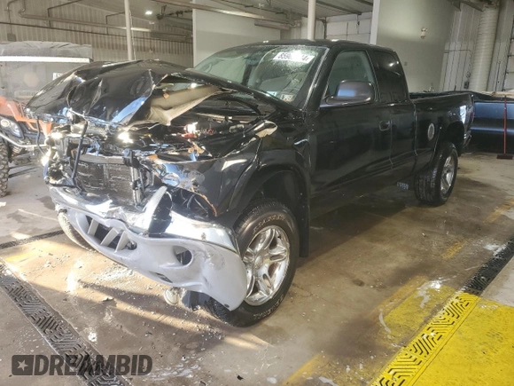 2004 Dodge Dakota SLT with VIN 1D7HG42N54S675034, listed as a Copart auction lot 85963344 with 97,478 mi miles and Salvage Title. Bid and sale history available at carsss.com. Image 1.