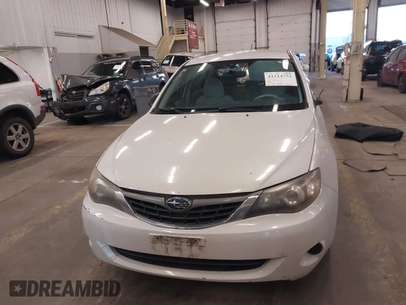2008 Subaru Impreza Sedan (Natl) i w/Premium Pkg with VIN JF1GE61678G507041, listed as a IAAI auction lot 41214752 with 218,785 mi miles. Bid and sale history available at carsss.com. Image 12.