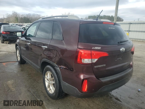 2015 Kia Sorento LX with VIN 5XYKT4A6XFG599874, listed as a Copart auction lot 43232005 with 179,995 mi miles and Salvage Title. Bid and sale history available at carsss.com. Image 2.