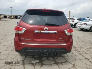 2016 Nissan Pathfinder Platinum with VIN 5N1AR2MM5GC636419, listed as a Copart auction lot 60929575 with 214,138 mi miles and Salvage title. Bid and sale history available at DreamBid. Image 6.