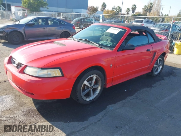 2000 Ford Mustang with VIN 1FAFP4444YF198834, listed as a IAAI auction lot 40780129 with 189,915 mi miles. Bid and sale history available at carsss.com. Image 17.