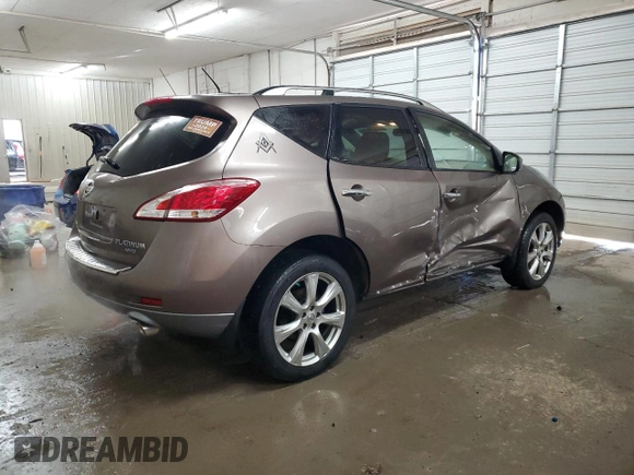2014 Nissan Murano LE with VIN JN8AZ1MW4EW522797, listed as a Copart auction lot 82825434 with 169,937 mi miles and Salvage Title. Bid and sale history available at carsss.com. Image 3.
