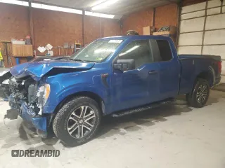 2022 Ford F-150 XL with VIN 1FTEX1EP7NFC10239, listed as a Copart auction lot 57776525 with 46,980 mi miles and Salvage title. Bid and sale history available at DreamBid. Image 1.