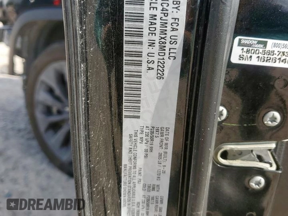 2021 Jeep Cherokee Latitude Lux с VIN 1C4PJMMX8MD122226, выставлен на аукционе Copart как лот 59349865 с пробегом 105 356 миль миль и Списание • Salvage title. История ставок и продаж доступна на DreamBid. Изображение 14.