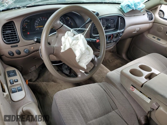 2000 Toyota Tundra SR5 with VIN 5TBRT3415YS027876, listed as a Copart auction lot 51021135 with 189,279 mi miles and Salvage Title. Bid and sale history available at DreamBid. Image 8.