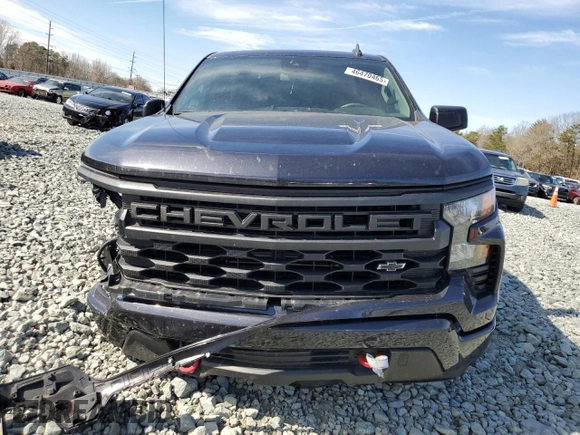 2023 Chevrolet Silverado 1500 Custom with VIN 1GCPDBEK7PZ159886, listed as a Copart auction lot 46470465 with 46,263 mi miles and Salvage Title. Bid and sale history available at DreamBid. Image 5.