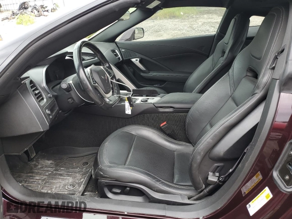 2017 Chevrolet Corvette 1LT with VIN 1G1YB2D78H5110592, listed as a Copart auction lot 67880174 with 33,207 mi miles and Salvage Title. Bid and sale history available at carsss.com. Image 7.