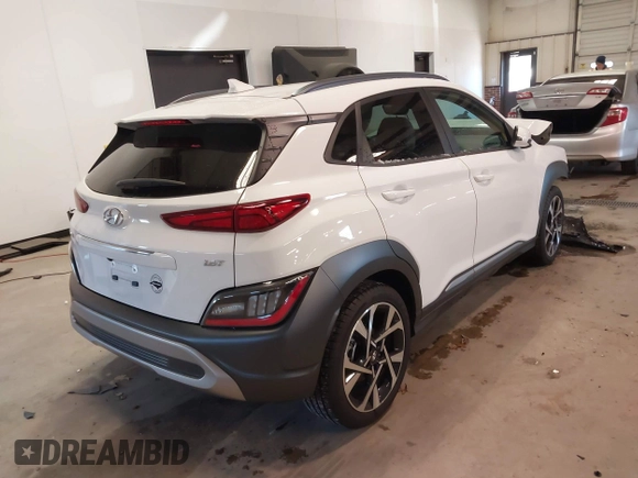 2023 Hyundai Kona Limited with VIN KM8K53A34PU007861, listed as a IAAI auction lot 41003035 with 5,759 mi miles. Bid and sale history available at carsss.com. Image 4.