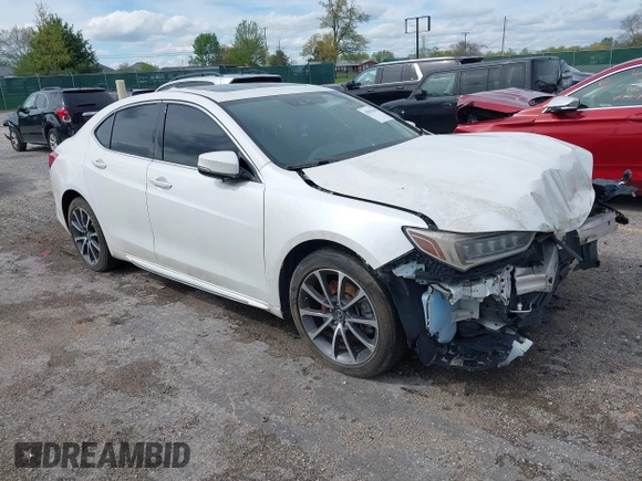 2018 Acura TLX w/Technology Pkg with VIN 19UUB2F58JA004966, listed as a IAAI auction lot 42035498 with 54,124 mi miles. Bid and sale history available at carsss.com. Image 1.