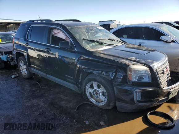 2016 GMC Terrain SLE with VIN 2GKFLTE38G6117630, listed as a Copart auction lot 42623785 with 102,390 mi miles and Salvage Title. Bid and sale history available at DreamBid. Image 4.