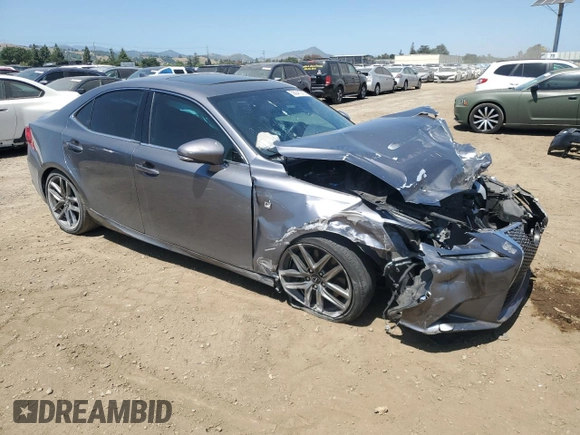 2014 Lexus IS 350 with VIN JTHBE1D23E5011935, listed as a Copart auction lot 56041275 with 54,897 mi miles and Salvage title. Bid and sale history available at DreamBid. Image 4.