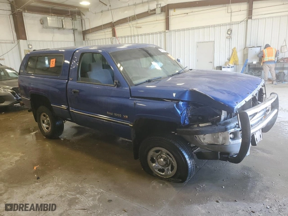 1996 Dodge Ram 1500 with VIN 1B7HF16Z8TJ180744, listed as a Copart auction lot 44231685 with 0 mi miles and Non Repairable. Bid and sale history available at carsss.com. Image 4.