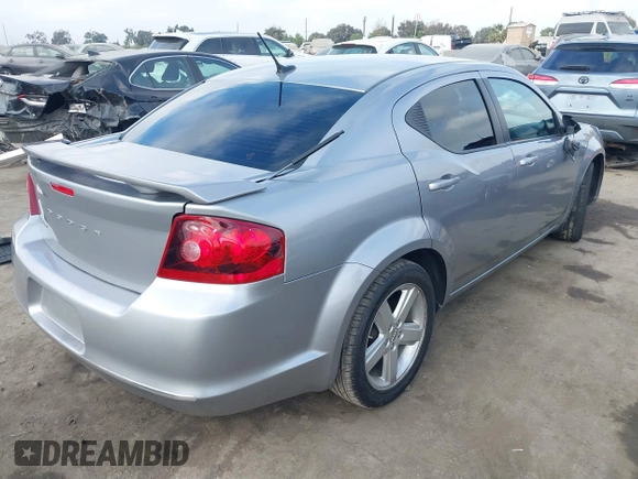 2013 Dodge Avenger SE with VIN 1C3CDZABXDN645208, listed as a IAAI auction lot 41187722 with 81,508 mi miles and . Bid and sale history available at carsss.com. Image 4.