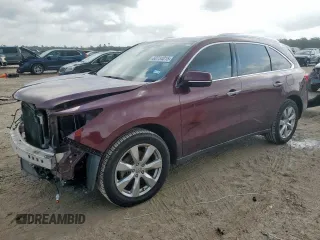 2014 Acura MDX Advance with VIN 5FRYD3H8XEB016782, listed as a Copart auction lot 60734015 with 97,323 mi miles and Salvage title. Bid and sale history available at DreamBid. Image 1.