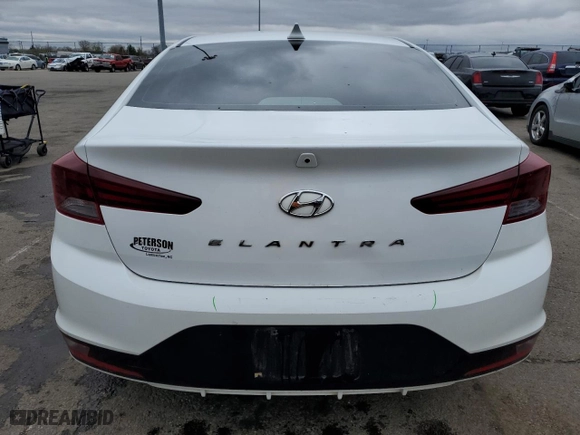 2020 Hyundai Elantra SEL with VIN 5NPD84LF0LH509269, listed as a Copart auction lot 51273225 with 132,257 mi miles and Salvage Title. Bid and sale history available at carsss.com. Image 6.