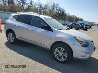 2015 Nissan Rogue S with VIN JN8AS5MV3FW750181, listed as a Copart auction lot 55231875 with 141,948 mi miles and Clean Title. Bid and sale history available at DreamBid. Image 4.